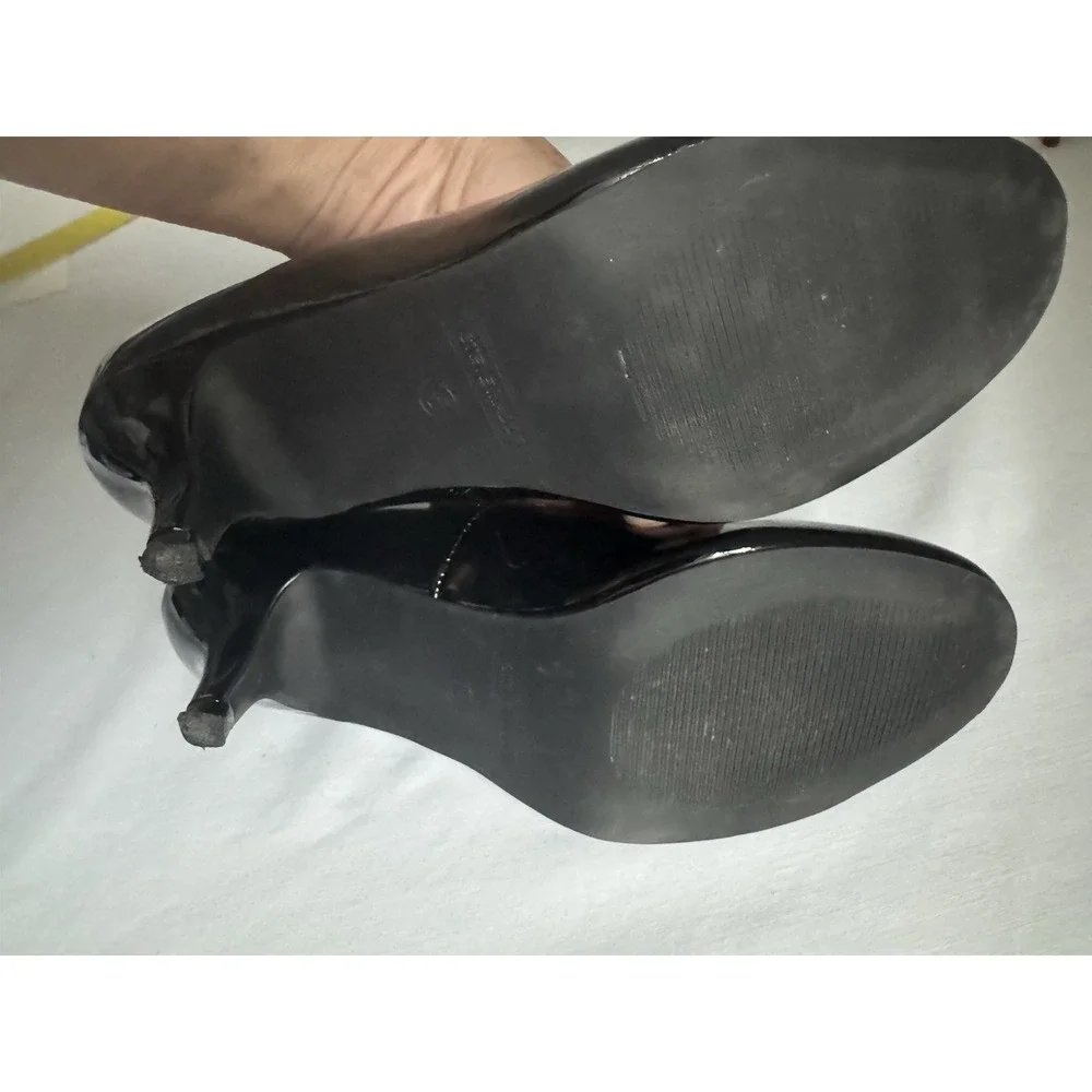 Steve Madden Patent Pumps Black Big Kids 5 M  Jultra Kitten Leather